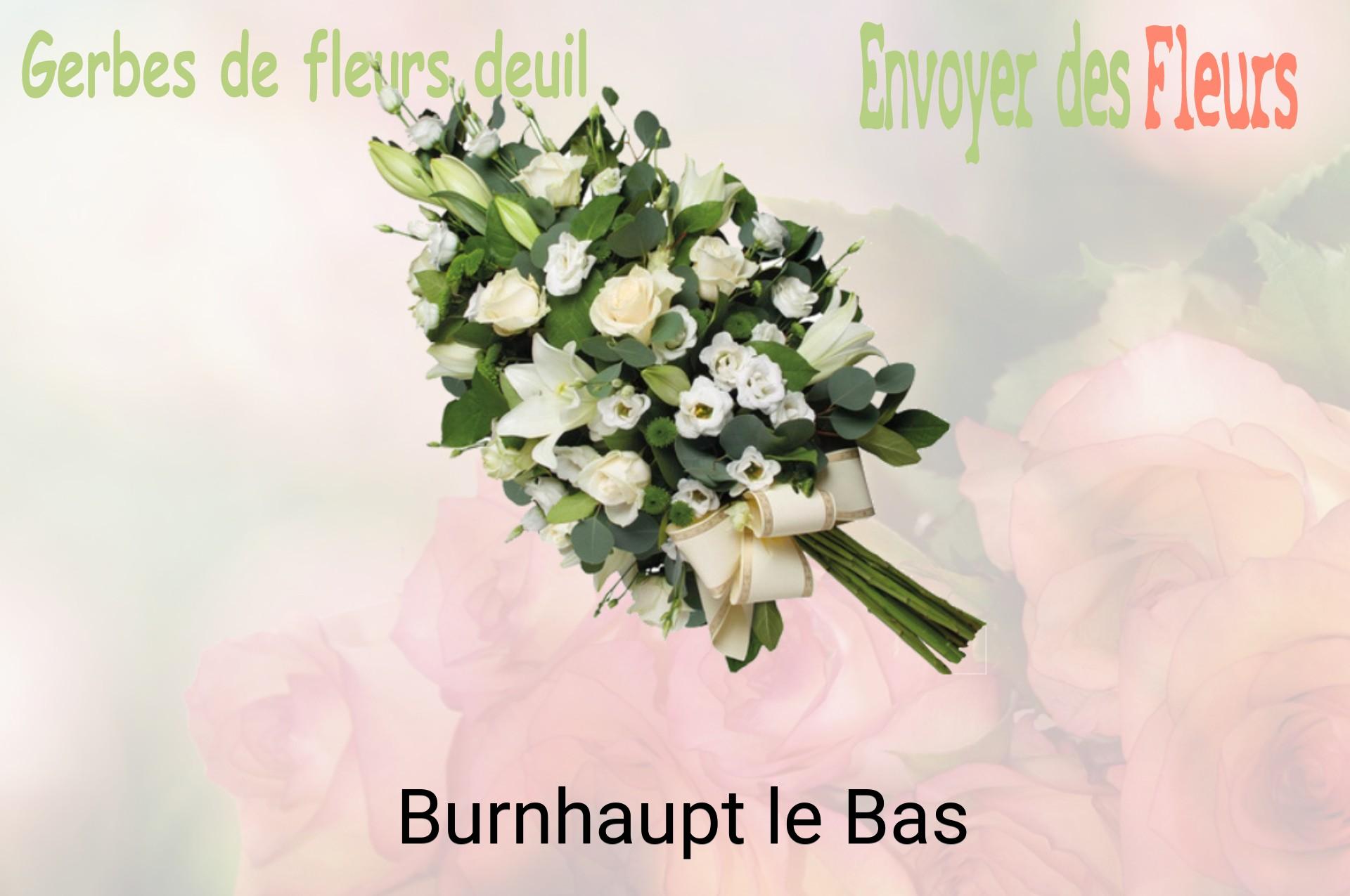 Gerbe de fleurs de deuil livrée à Burnhaupt-le-Bas